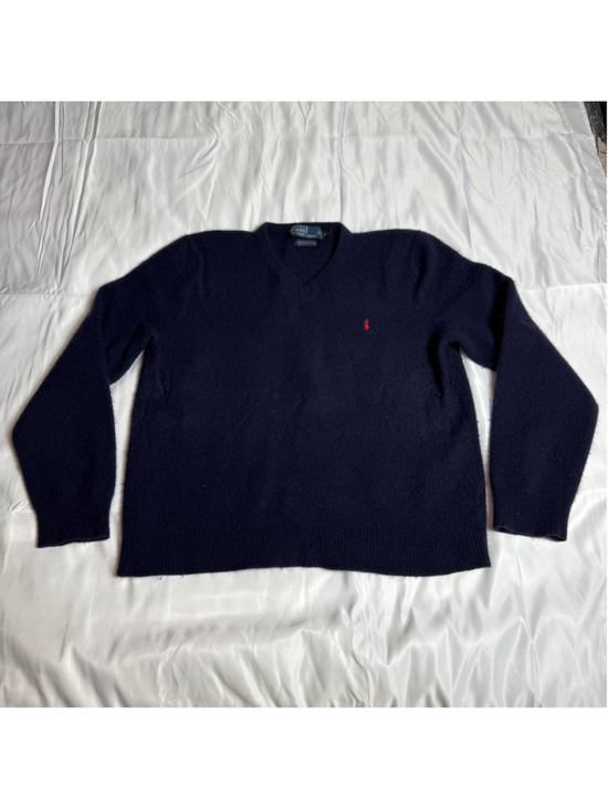 Polo by Ralph Lauren Other - Men's Polo by Ralph Lauren Navy V-Neck Sweater XXL with Red Logo